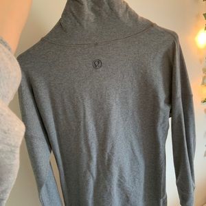Gray cowl neck lulu lemon hoodie